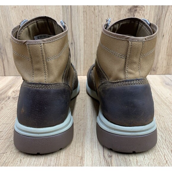 Carhartt Men Lightweight Sneaker Boots Brown Leather & Tan Duck Size 10 M FA5015 main image 4